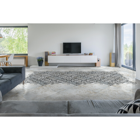 Gres szkliwiony hiszpański Absolut Keramika MINDANAO grey satin 60,8x60,8 gat. I